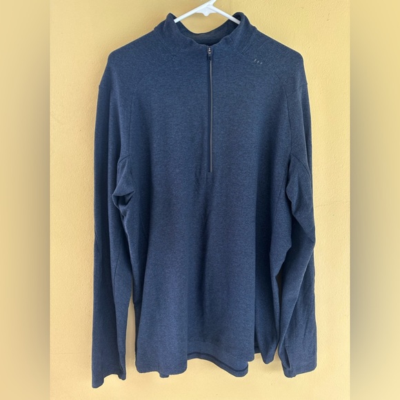 Lululemon Surge Warm Half Zip in heather blue Size XL LM3DBVS - Picture 1 of 7